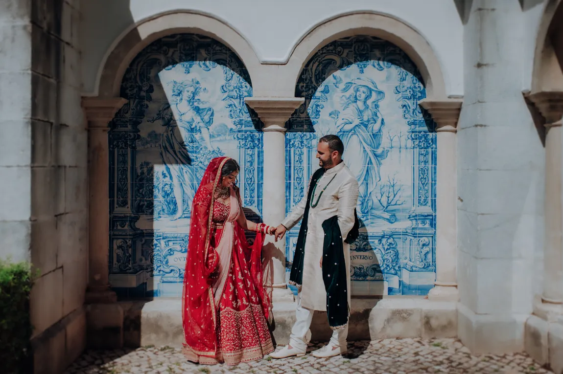 Fotografos de Casamentos e Elopements Indianos no Penha Longa Resort, em Sintra, Lisboa
